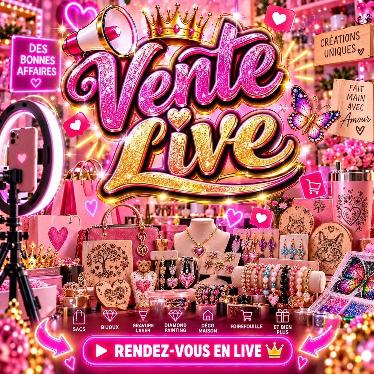 Vente en live