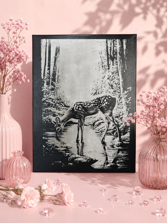 🌸 Toile gravée au laser – Élégance & originalité 🌸
