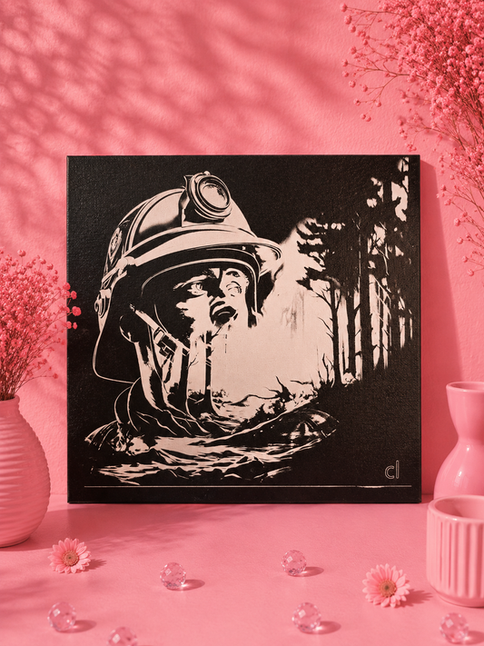 🌸 Toile gravée au laser – Élégance & originalité 🌸